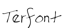 Terfont Font Image