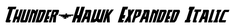 Thunder-Hawk Expanded Italic