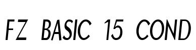 FZ BASIC 15 COND Font Image