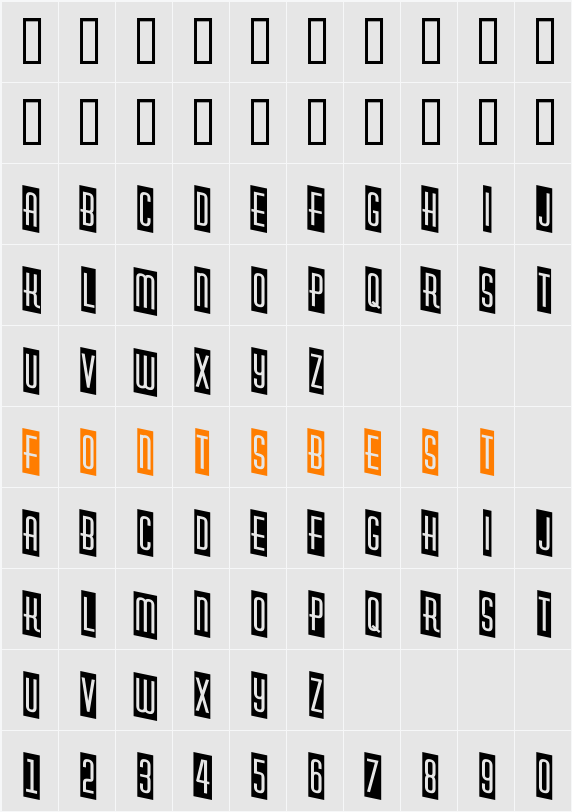 a_HuxleyCmDn Character Map