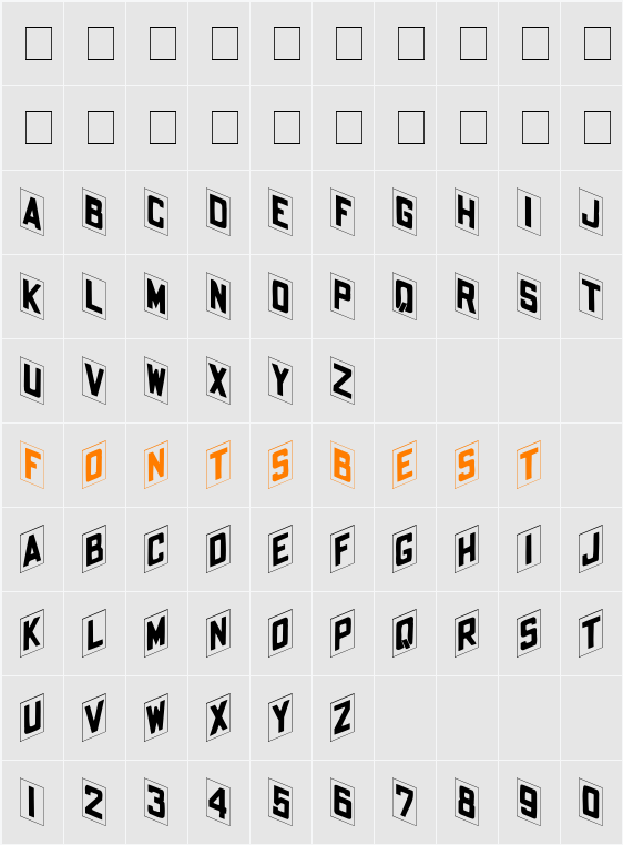 Shohl Character Map