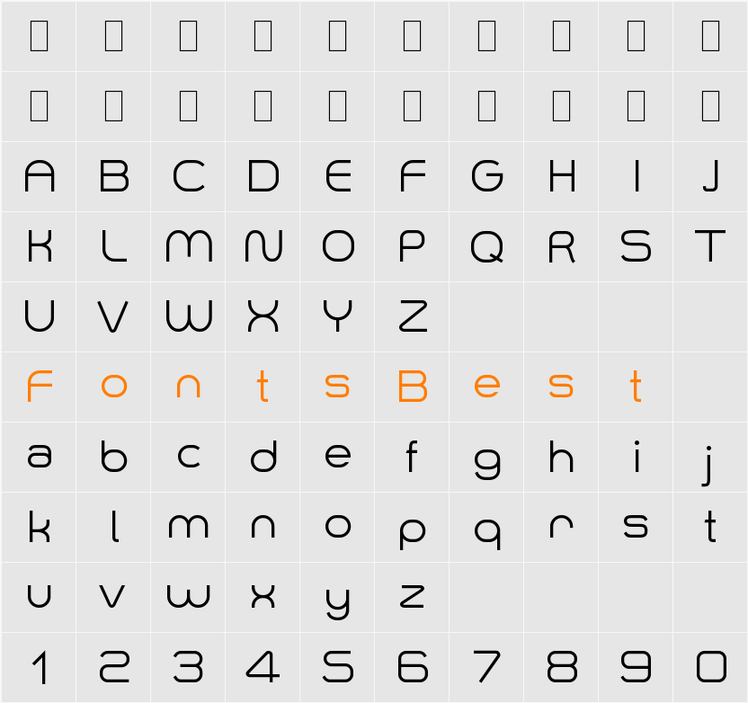 Smush Character Map