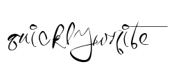 QuicklyWrite Font Image