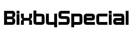 BixbySpecial Font Image