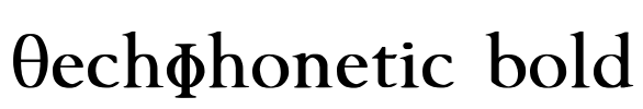 TechPhonetic bold Font Image