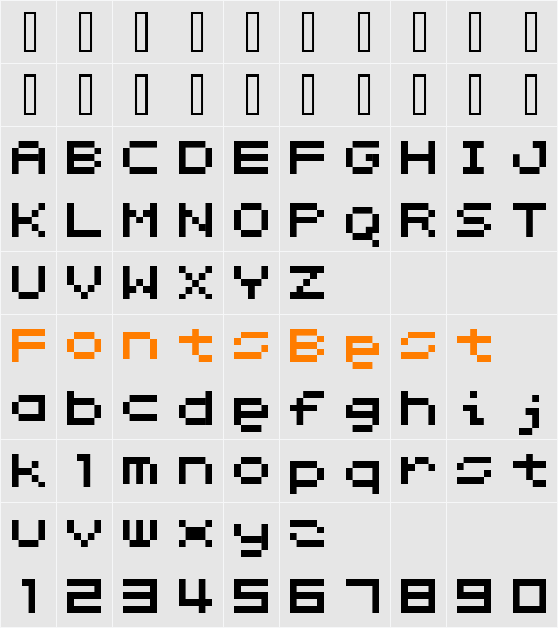 Gogo Character Map