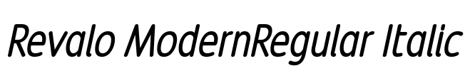 Revalo ModernRegular Italic