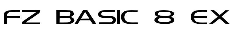 FZ BASIC 8 EX Font Image