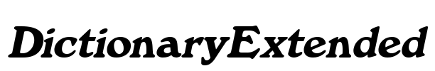 DictionaryExtended Font Image