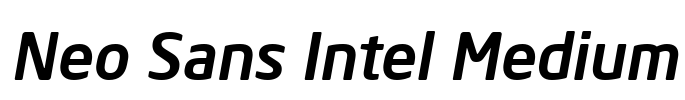 Neo Sans Intel Medium