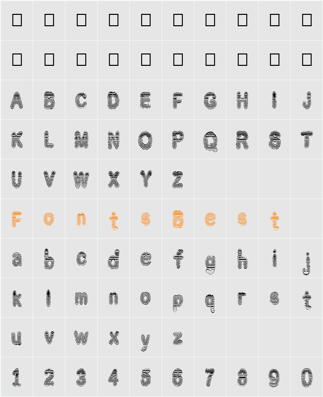 Sloppy Dresser Character Map