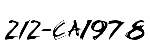212-CAI978 Font Image