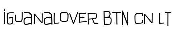 IguanaLover BTN Cn Lt Font Image