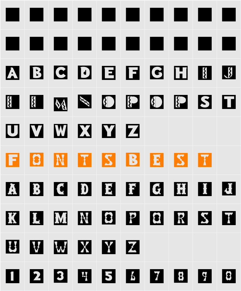 Blockboys Character Map
