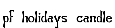 pf_holidays_candle Font Image