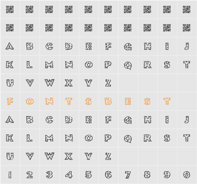 RockSolid Character Map