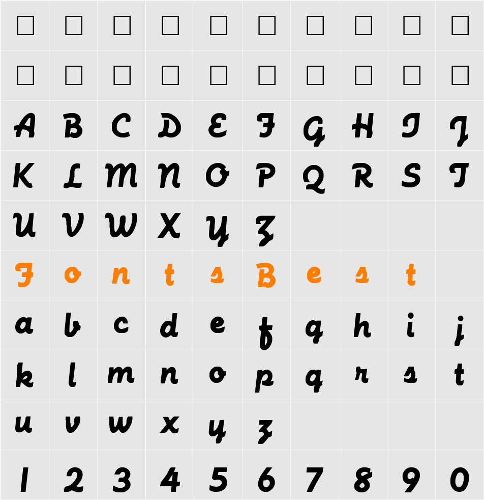 MachineScript Character Map