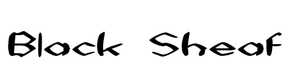 Black Sheaf Font Image