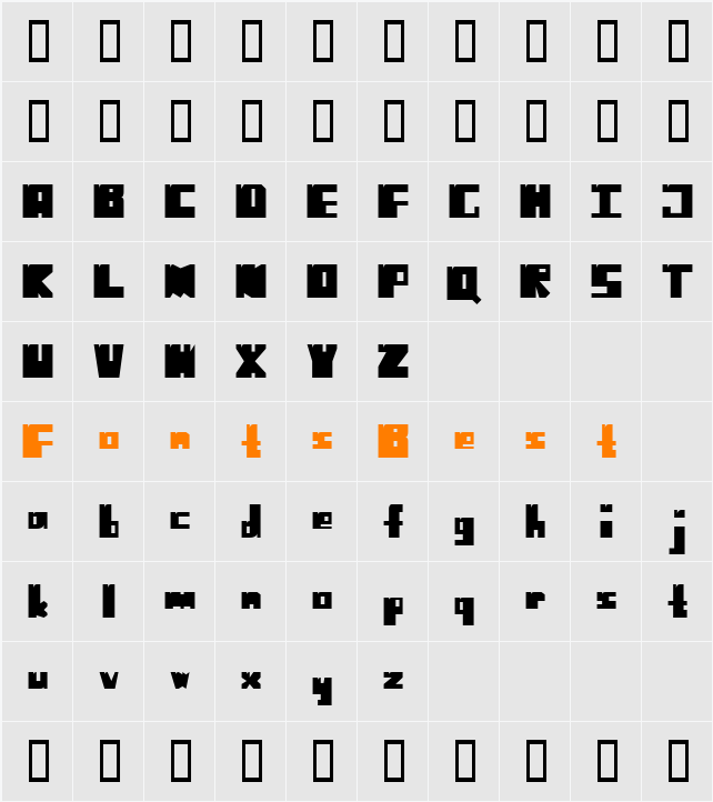 No Harmony Left Side Cut Character Map
