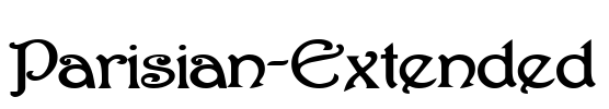 Parisian-Extended Font Image