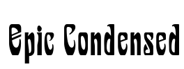 Epic Condensed Font Image