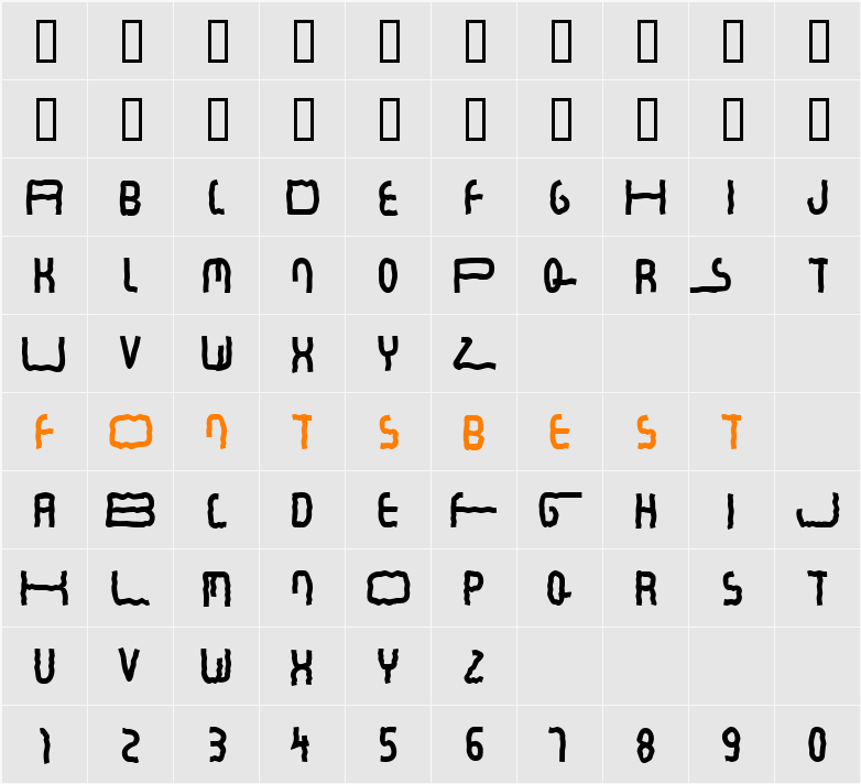 JI-Plover Character Map
