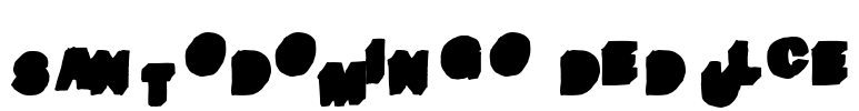 SantoDomingo DeDulce Font Image