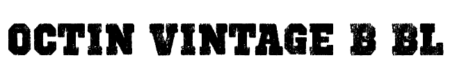 Octin Vintage B Bl Font Image