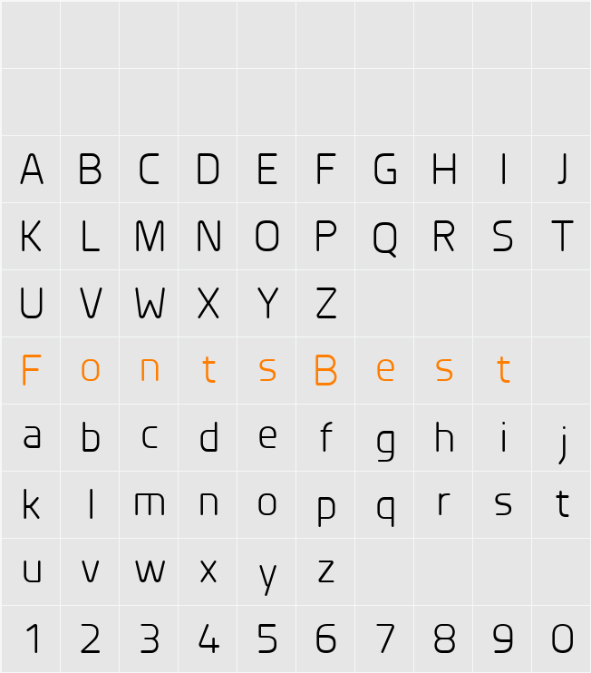 Planer Character Map