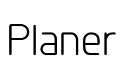 Planer Font Image