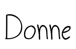 Donne Font Image