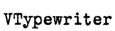 VTypewriter Font Image