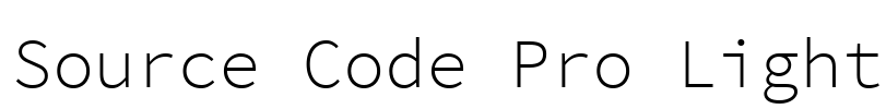 Source Code Pro Light
