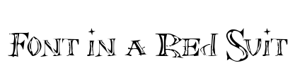 Font in a Red Suit