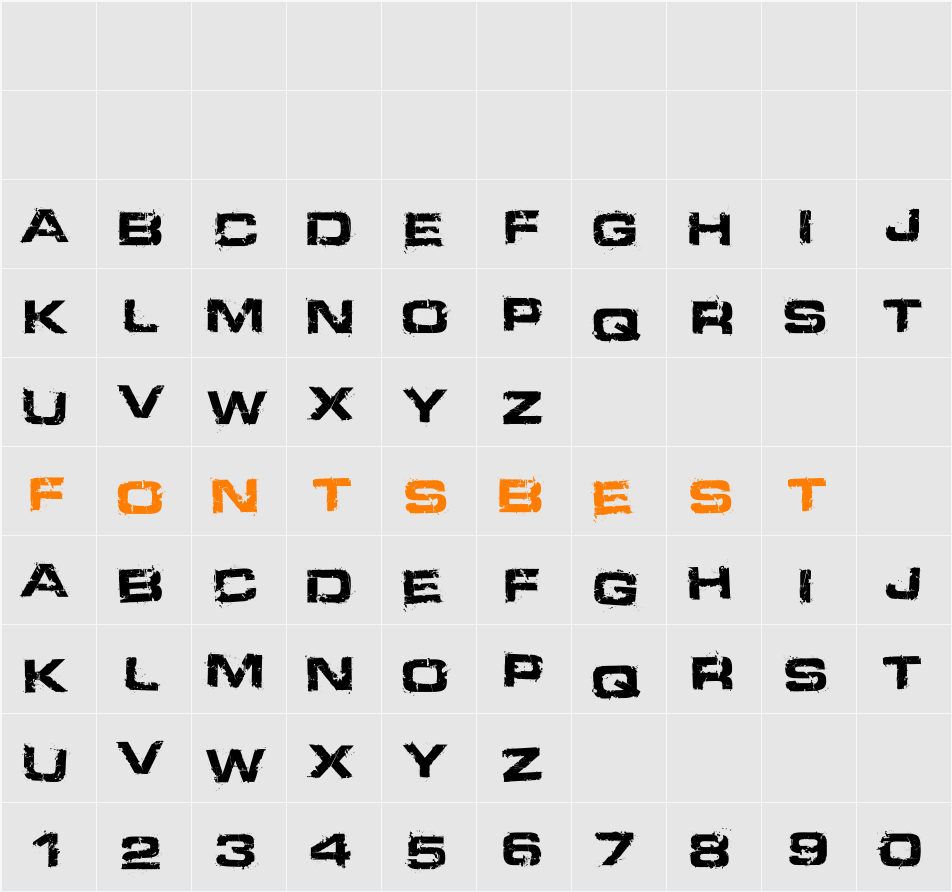 Defused Character Map