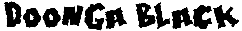 Doonga Black Font Image