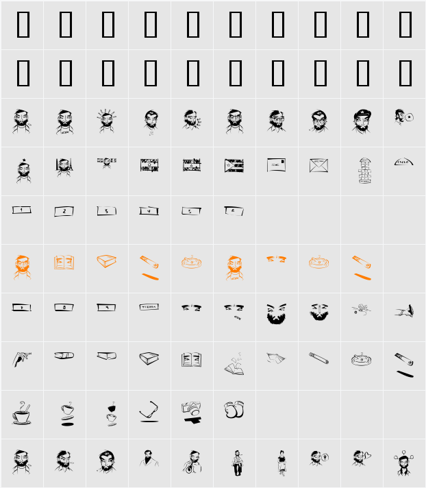 SLCortazar Character Map