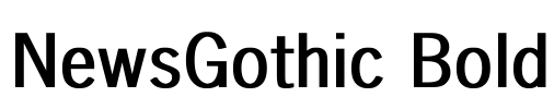 NewsGothic Bold
