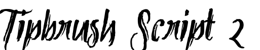 Tipbrush Script 2 Font Image