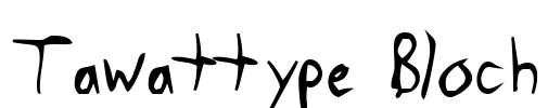 Tawattype Bloch Font Image