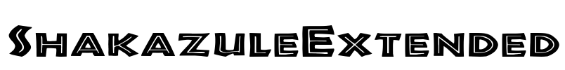 ShakazuleExtended Font Image