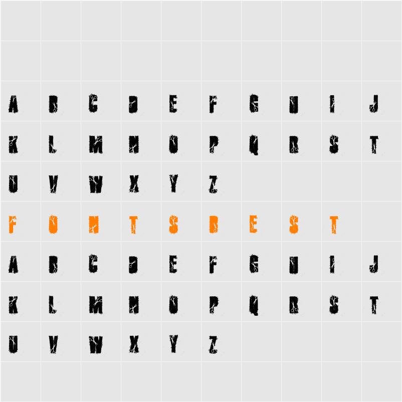 cutter Character Map