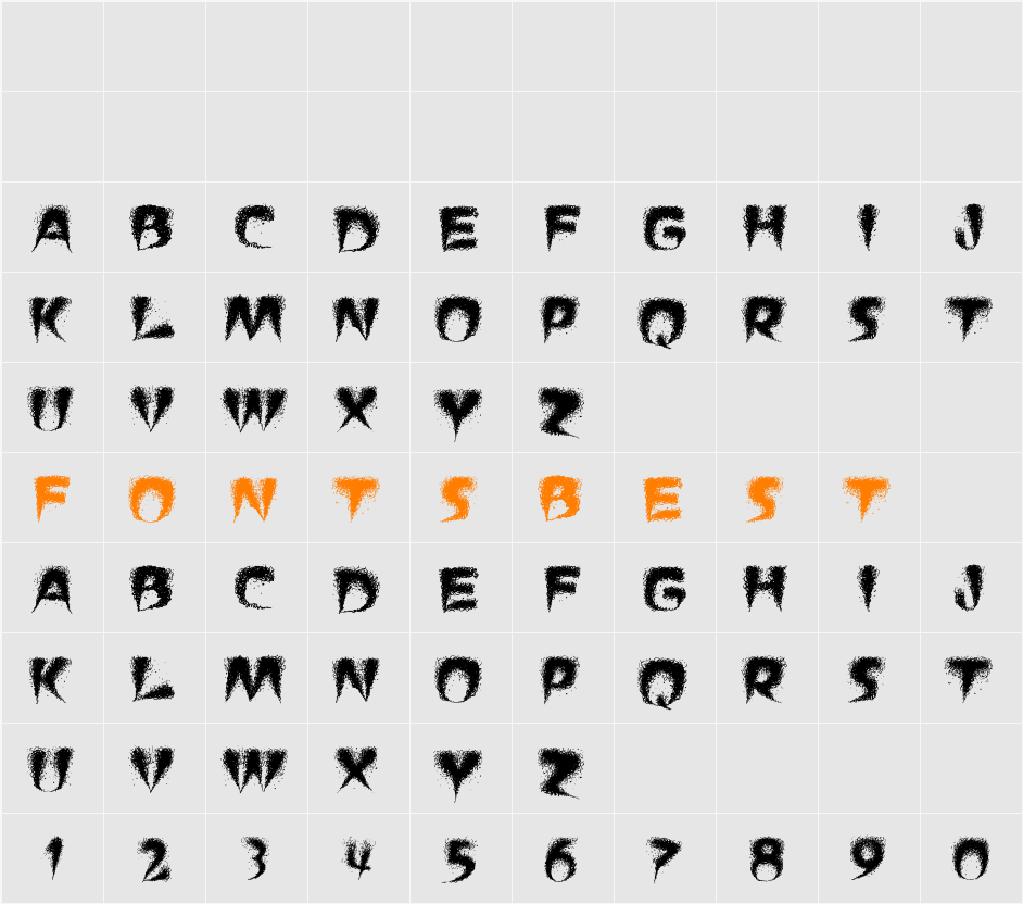 PUCHA SMOKE TELEGRAPH3 Character Map