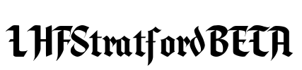 LHFStratfordBETA Font Image