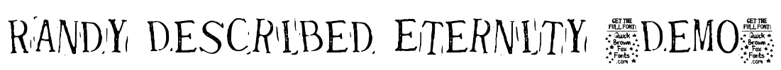 Randy Described Eternity (Demo) Font Image