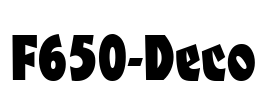 F650-Deco Font Image
