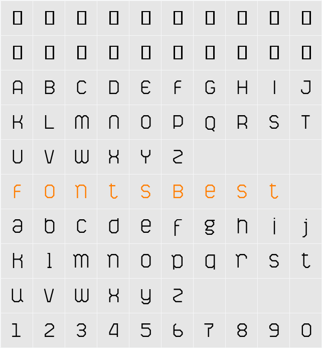 Pictaves Character Map