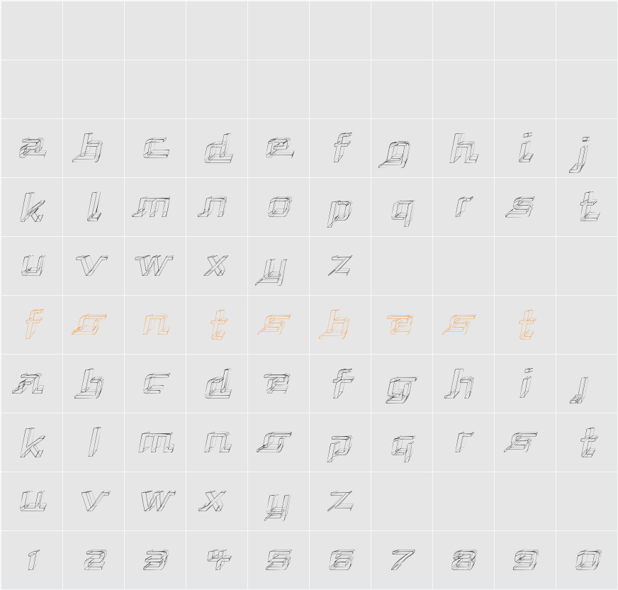 Republika - Sktech Character Map