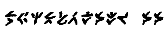 XenoTribal BB Font Image