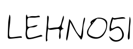 LEHN051 Font Image